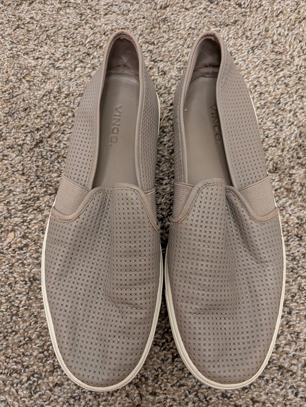 Vince Perforated Flats Taupe